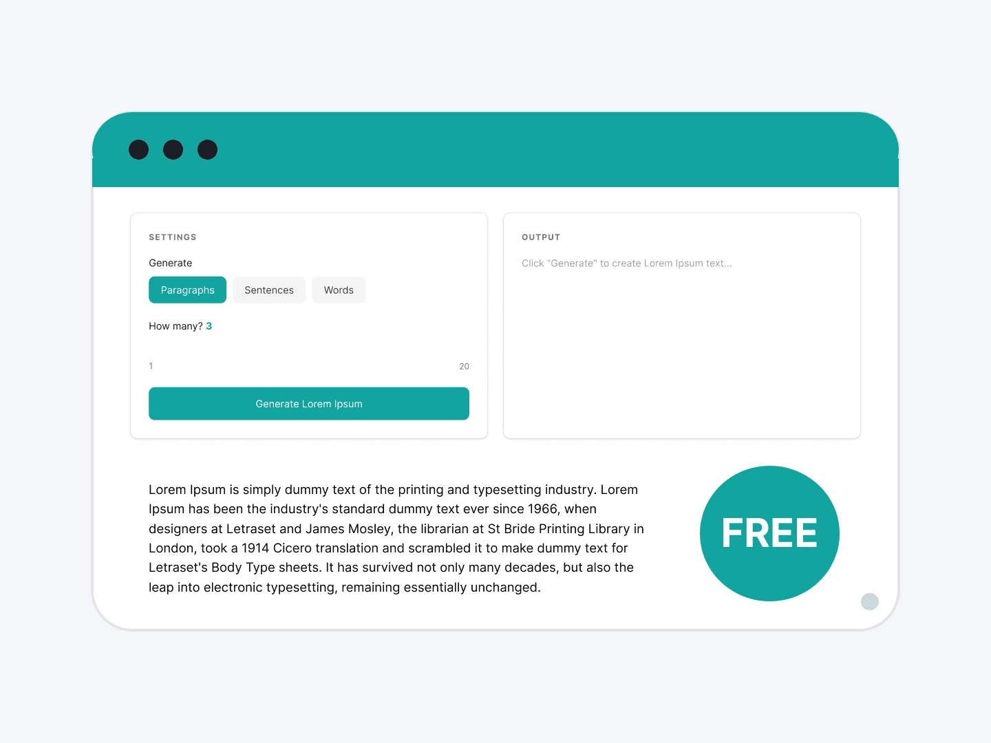 Free Lorem Ipsum Generator Online for Placeholder Content